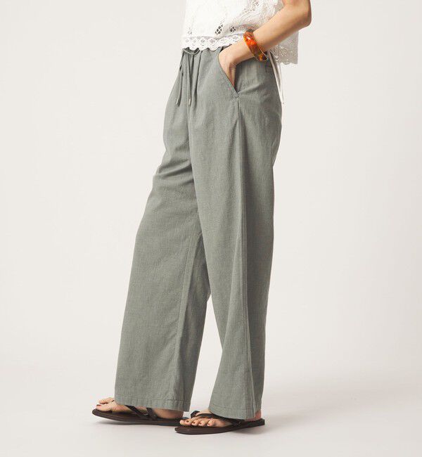 UNITED ARROWS green label relaxing「［size SHORT/TALLあり］BREEZE LINEN ブリーズリネン ワイド パンツ」|その他|