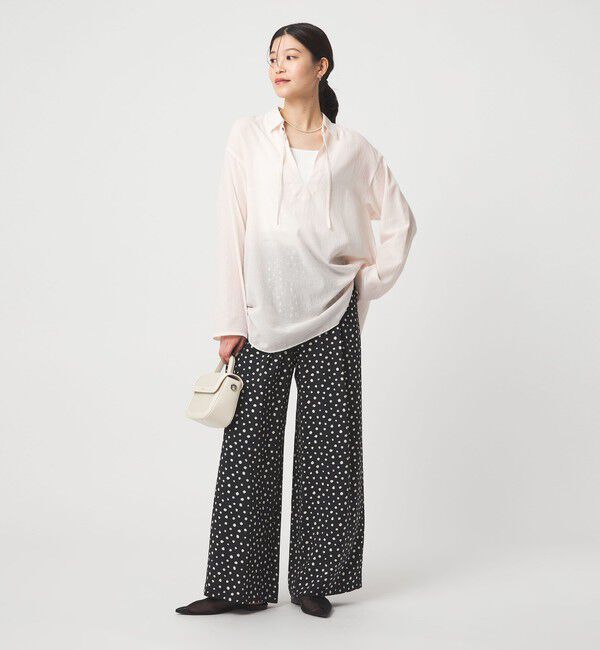 UNITED ARROWS green label relaxing「［size SHORTあり］【WEB限定】＜at ease＞ドロスト ワイド パンツ」|その他|