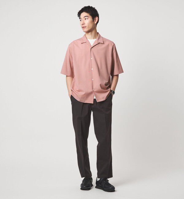 UNITED ARROWS green label relaxing「ウォッシャブルトロ オープンカラー シャツ -ストレッチ-」|シャツ・ブラウス|