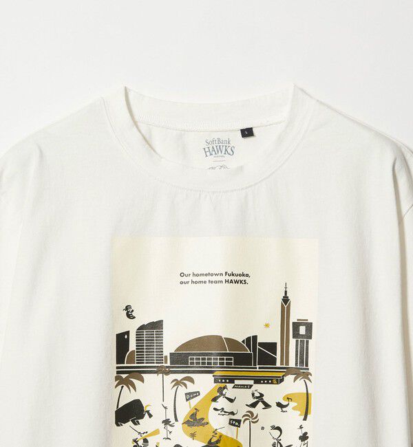 UNITED ARROWS green label relaxing「【別注】＜SoftBank HAWKS&times;FRUIT OF THE LOOM&times;GLR＞プリントTシャツ」|Tシャツ・カットソー|