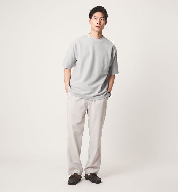 UNITED ARROWS green label relaxing「GIZA ハニカム クルーネック 半袖 Tシャツ」|Tシャツ・カットソー|