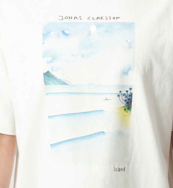 UNITED ARROWS green label relaxing「【別注】＜Jonas Claesson＞SEA アート 半袖 Tシャツ」|Tシャツ・カットソー|
