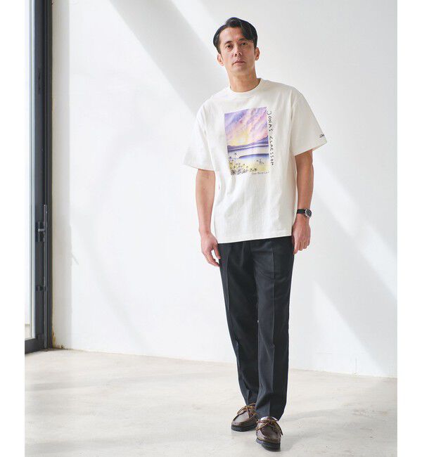 UNITED ARROWS green label relaxing「【別注】＜Jonas Claesson＞SEA アート 半袖 Tシャツ」|Tシャツ・カットソー|