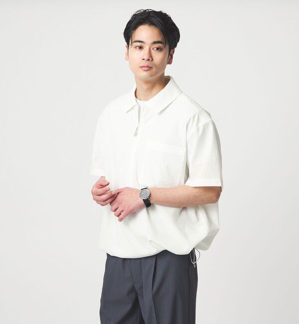 UNITED ARROWS green label relaxing「【別注】＜Marmot＞ハーフジップ 半袖 シャツ -はっ水-」|シャツ・ブラウス|