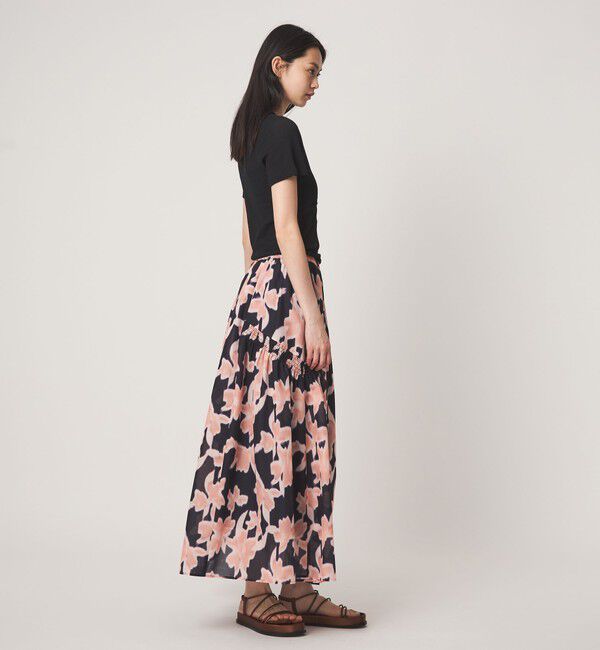 EMMEL REFINES「＜EMMEL REFINES＞EM ボカシ フラワー フレアスカート」|スカート|