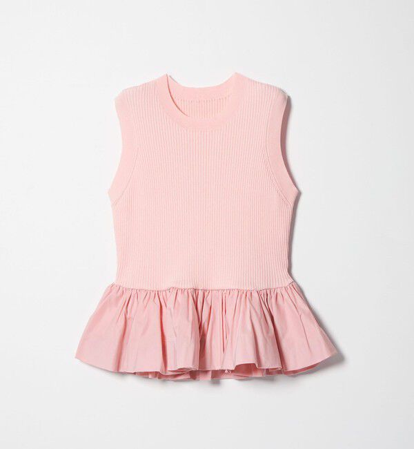 EMMEL REFINES「＜EMMEL REFINES＞EM スソバルーン ノースリーブ ニット」|ニット・セーター|