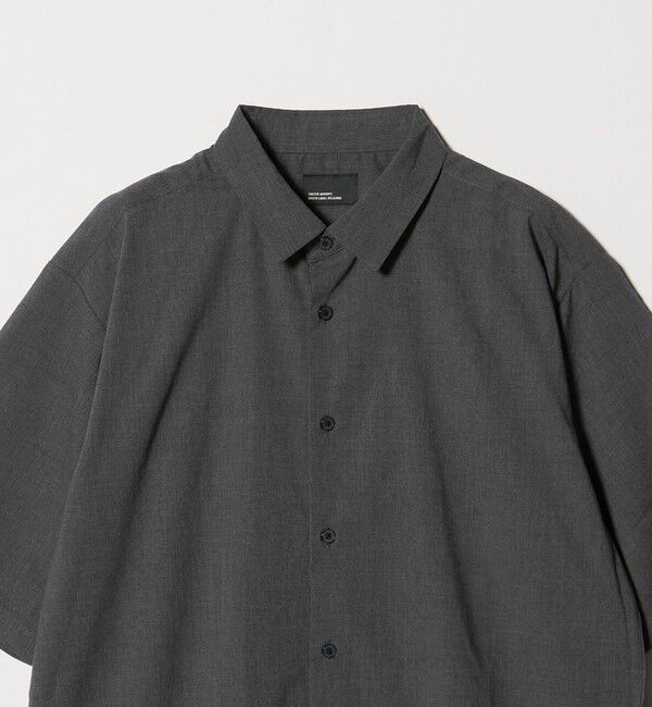 UNITED ARROWS green label relaxing「【WEB限定】JUST fit ウールライク ボックス シルエット 半袖 シャツ」|シャツ・ブラウス|