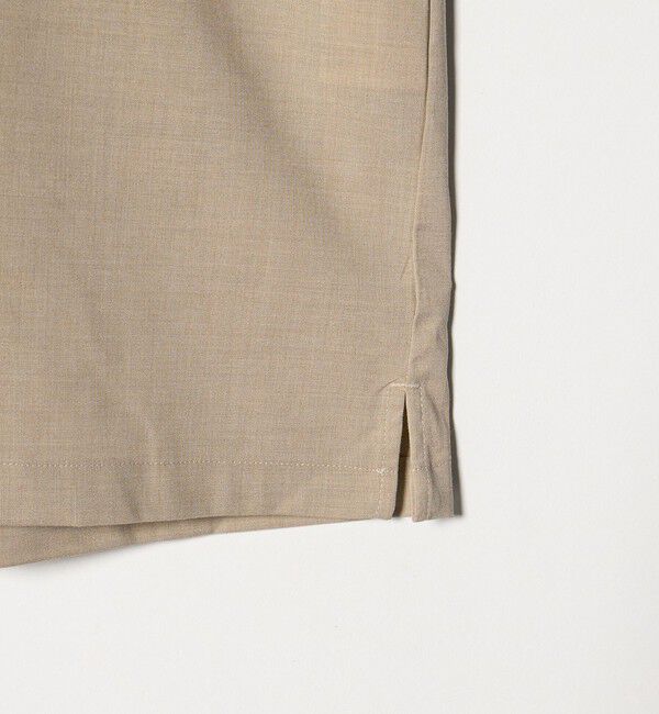 UNITED ARROWS green label relaxing「【WEB限定】JUST fit ウールライク ボックス シルエット 半袖 シャツ」|シャツ・ブラウス|