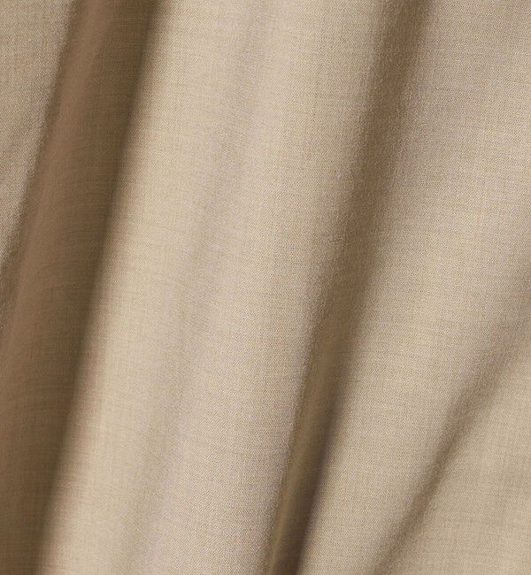 UNITED ARROWS green label relaxing「【WEB限定】JUST fit ウールライク ボックス シルエット 半袖 シャツ」|シャツ・ブラウス|