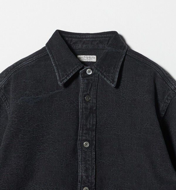 BEAUTY&YOUTH UNITED ARROWS「ジャガード デニム レギュラー シャツ FORM型 ver2」|シャツ・ブラウス|