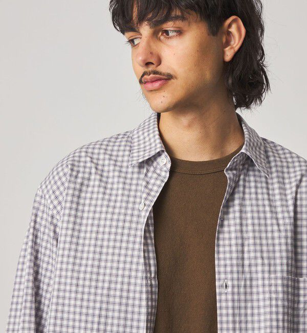 STEVEN ALAN「＜Steven Alan＞ ヘイズ チェック レギュラーカラー シャツ LOOSE」|シャツ・ブラウス|