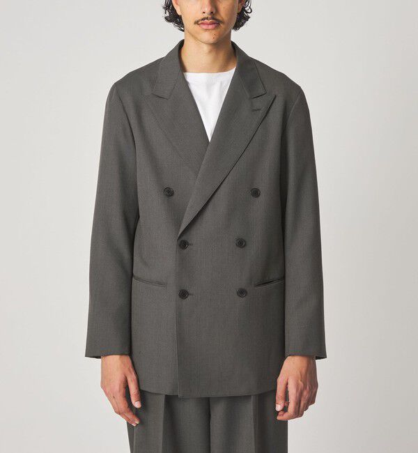 STEVEN ALAN「＜Steven Alan＞ ウール オックスフォード ダブルブレステッド 6B ジャケット」|テーラードジャケット|