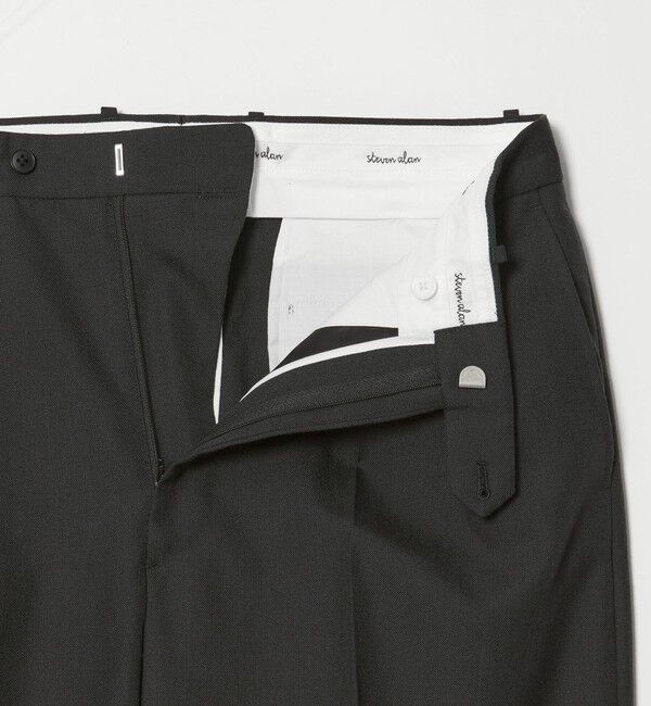 STEVEN ALAN「＜Steven Alan＞ ウール オックスフォード イン ツープリーツ ドレス トラウザーズ」|スラックス|