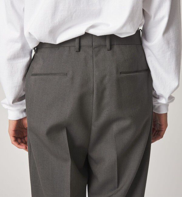 STEVEN ALAN「＜Steven Alan＞ ウール オックスフォード イン ツープリーツ ドレス トラウザーズ」|スラックス|