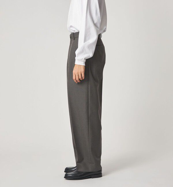 STEVEN ALAN「＜Steven Alan＞ ウール オックスフォード イン ツープリーツ ドレス トラウザーズ」|スラックス|