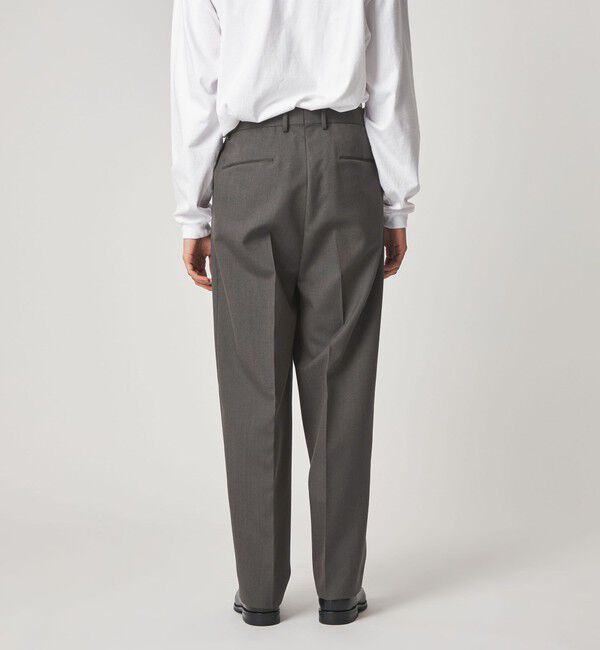 STEVEN ALAN「＜Steven Alan＞ ウール オックスフォード イン ツープリーツ ドレス トラウザーズ」|スラックス|