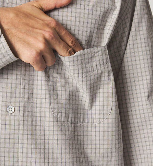 STEVEN ALAN「＜Steven Alan＞ ポプリン グラフチェック レギュラーカラー シャツ LOOSE」|シャツ・ブラウス|