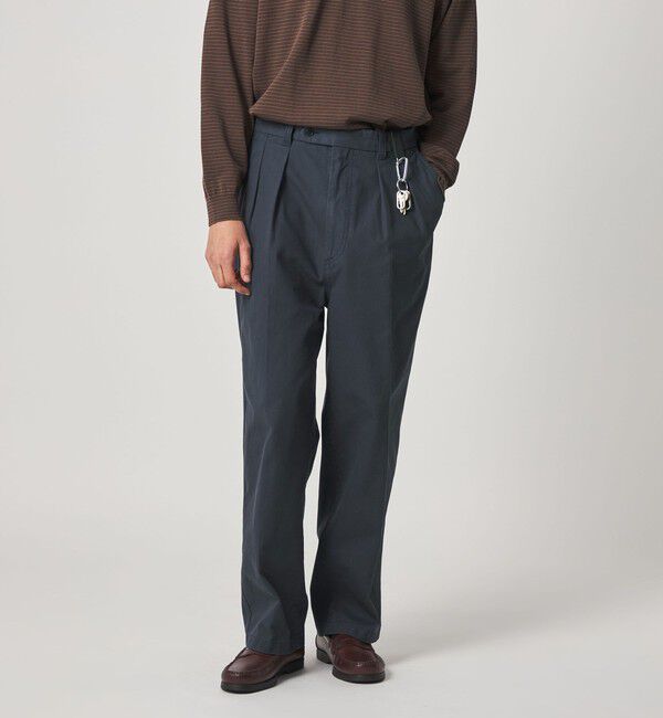 STEVEN ALAN「＜Steven Alan＞ ガーメントダイ ハイツイスト イン ツープリーツ ドレス トラウザーズ」|スラックス|