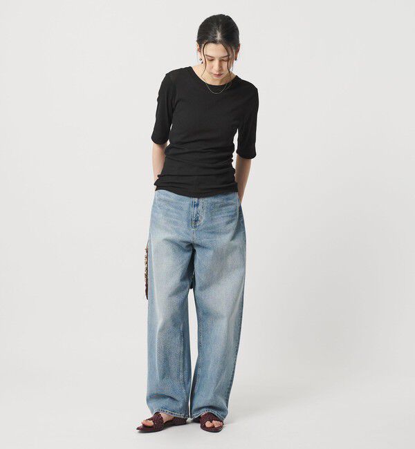 BEAUTY&YOUTH UNITED ARROWS「ポリエステル 2WAY コンパクトカットソー」|Tシャツ・カットソー|BLACK