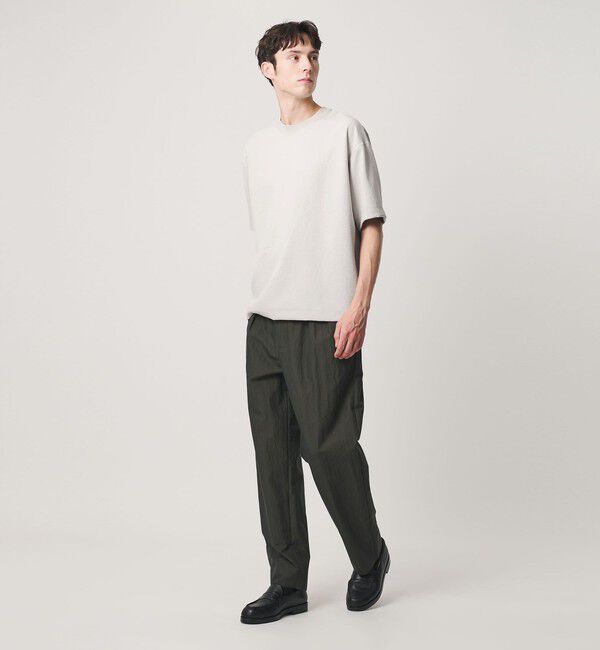 BEAUTY&YOUTH UNITED ARROWS「フュージョンツイル クルーネック Tシャツ UVカット 透け防止 ストレッチ 」|Tシャツ・カットソー|