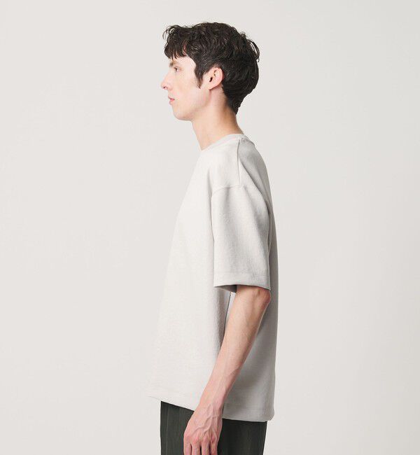 BEAUTY&YOUTH UNITED ARROWS「フュージョンツイル クルーネック Tシャツ UVカット 透け防止 ストレッチ 」|Tシャツ・カットソー|
