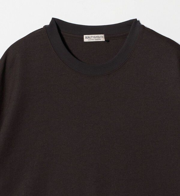 BEAUTY&YOUTH UNITED ARROWS「フュージョンツイル クルーネック Tシャツ UVカット 透け防止 ストレッチ 」|Tシャツ・カットソー|