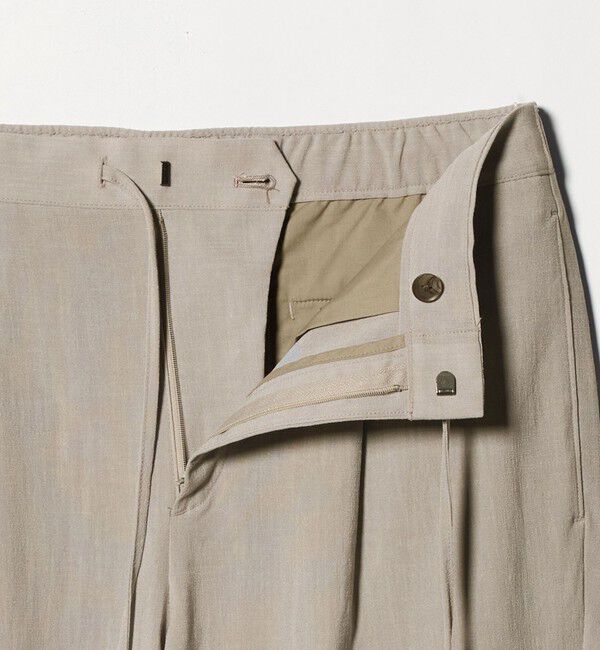 BEAUTY&YOUTH UNITED ARROWS「ソアロン 1プリーツ テーパード イージー パンツ NO.5」|チノ|