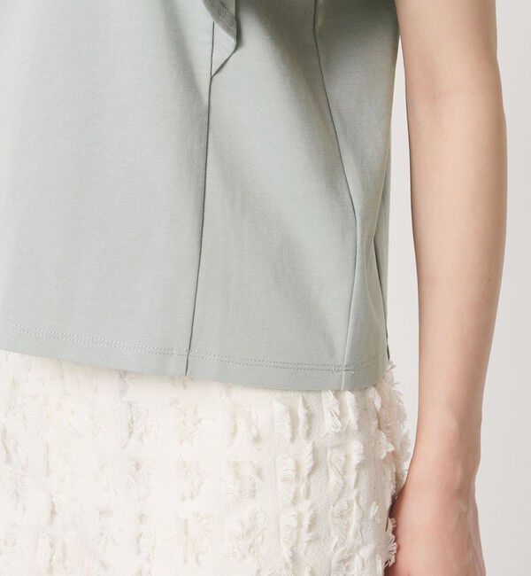 BEAUTY&YOUTH UNITED ARROWS「【WEB限定】ラッフル フリルスリーブプルオーバー 遮熱 吸水速乾」|Tシャツ・カットソー|