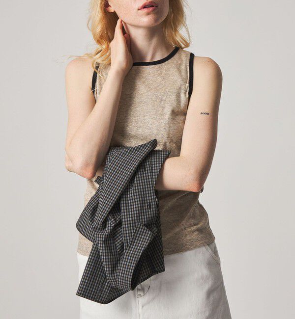 STEVEN ALAN「＜Steven Alan＞リンガー アメリカンスリーブ タンクトップ」|Tシャツ・カットソー|