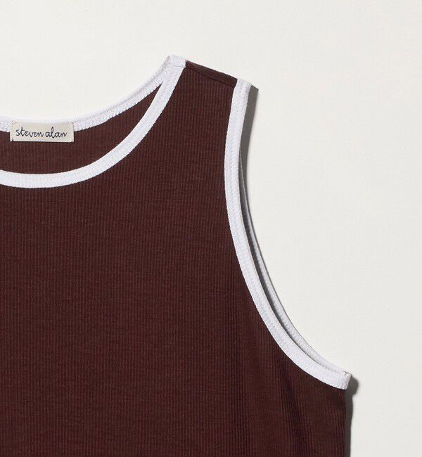 STEVEN ALAN「＜Steven Alan＞リンガー アメリカンスリーブ タンクトップ」|Tシャツ・カットソー|