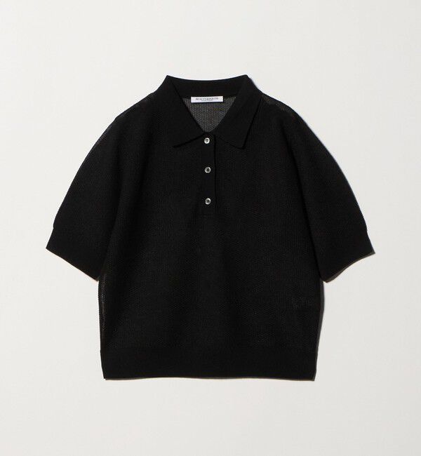 BEAUTY&YOUTH UNITED ARROWS「メッシュ ポロニット プルオーバー ウォッシャブル」|ニット・セーター|
