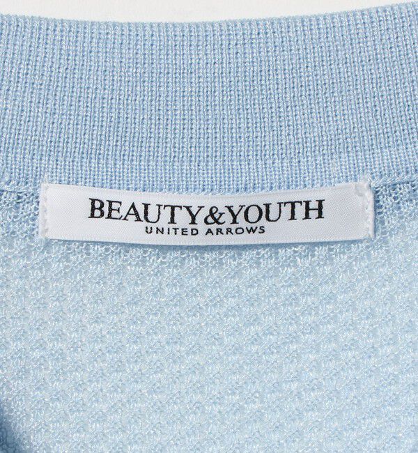 BEAUTY&YOUTH UNITED ARROWS「メッシュ ポロニット プルオーバー ウォッシャブル」|ニット・セーター|