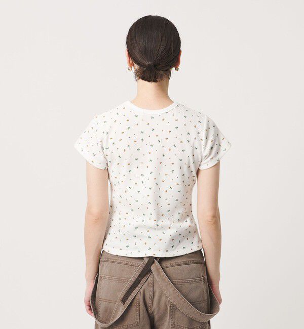 BEAUTY&YOUTH UNITED ARROWS「フラワー ワッフル ショートスリーブTシャツ」|Tシャツ・カットソー|