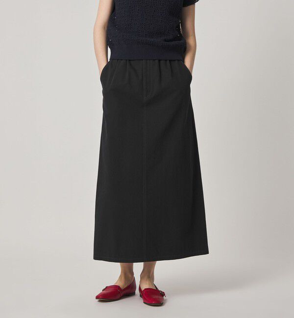 STEVEN ALAN「＜Steven Alan＞ライトオンスデニム ロング スカート」|スカート|BLACK