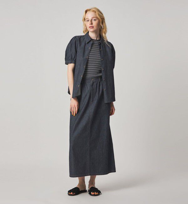 STEVEN ALAN「＜Steven Alan＞ライトオンスデニム ロング スカート」|スカート|