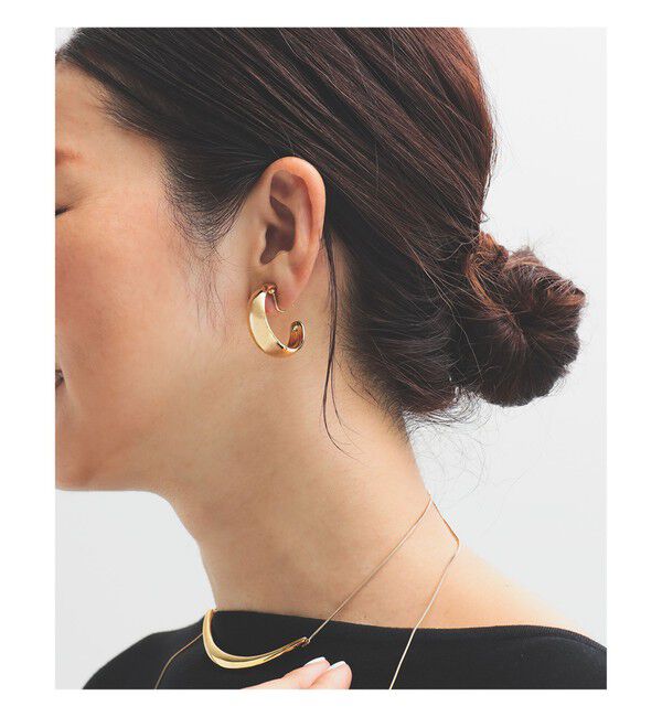 Demi-Luxe BEAMS 「クレセント ムーン イヤリング .M」|その他|GOLD