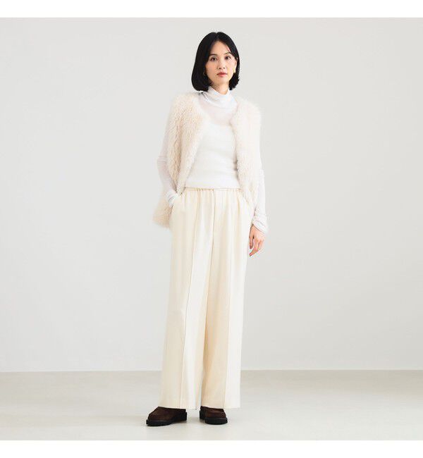 Demi-Luxe BEAMS 「ウールライク イージーパンツ」|チノ|