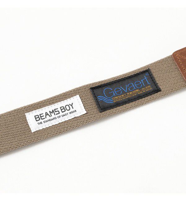 BEAMSBOY「【別注】GEVAERT BANDWEVERIJ / 35mm ストライプ ライン ベルト」|ベルト|