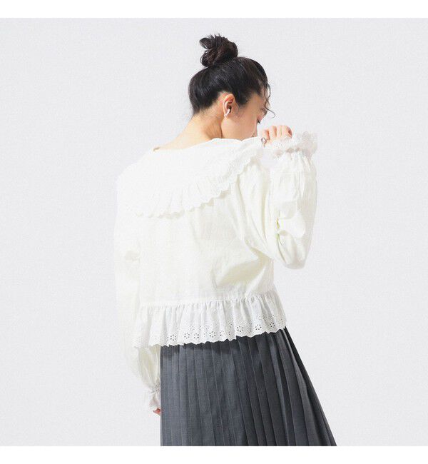 BEAMSBOY「カットワーク ブラウス」|シャツ・ブラウス|