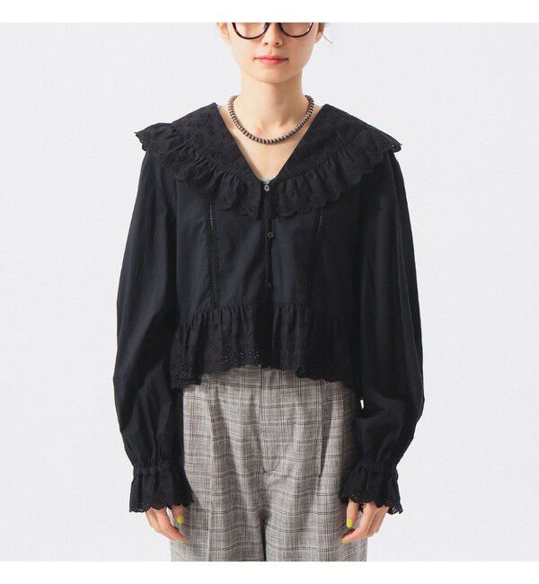 BEAMSBOY「カットワーク ブラウス」|シャツ・ブラウス|
