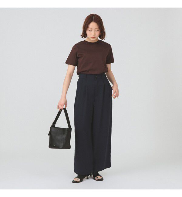 Ray BEAMS 「ワイド ストレート 2タック パンツ」|チノ|