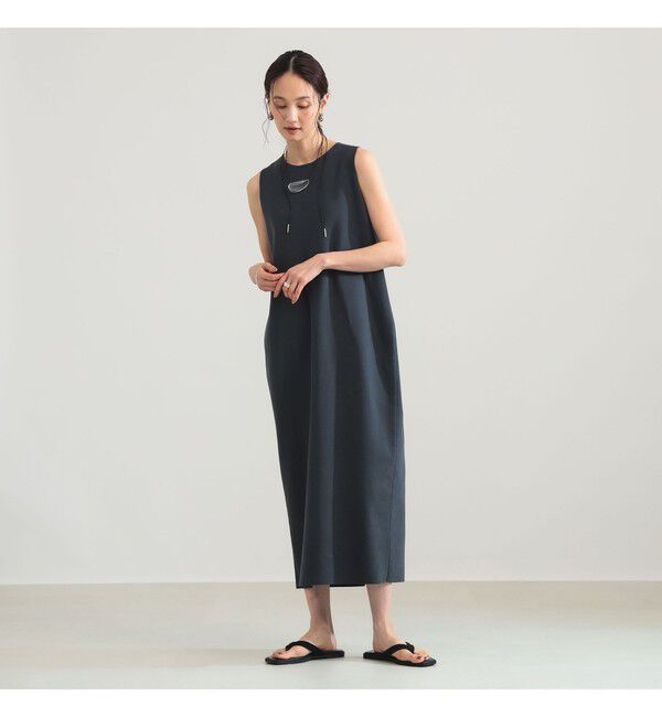 Demi-Luxe BEAMS 「コットン 16ゲージ ノースリーブ ワンピース」|ワンピース|CHARCOAL.GREY