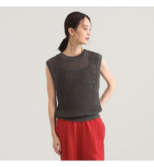 Demi-Luxe BEAMS 「D_LINEN_AZE_VEST」|ニット・セーター|