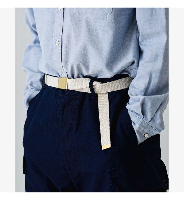 BEAMS PLUS「Plate Canvas Belt」|ベルト|