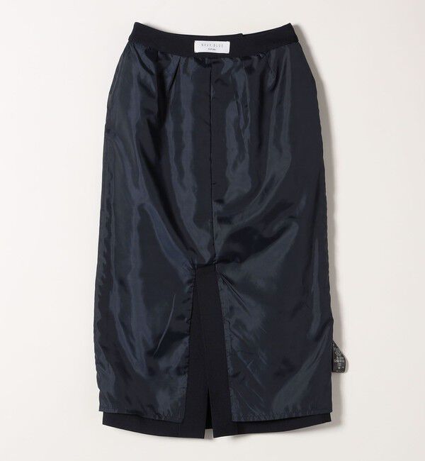 SHIPS any「SHIPS any:〈洗濯機可能〉ダブルクロス Iライン タック スカート［NAVY BLUE］」|スカート|