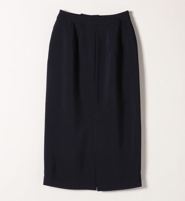 SHIPS any「SHIPS any:〈洗濯機可能〉ダブルクロス Iライン タック スカート［NAVY BLUE］」|スカート|