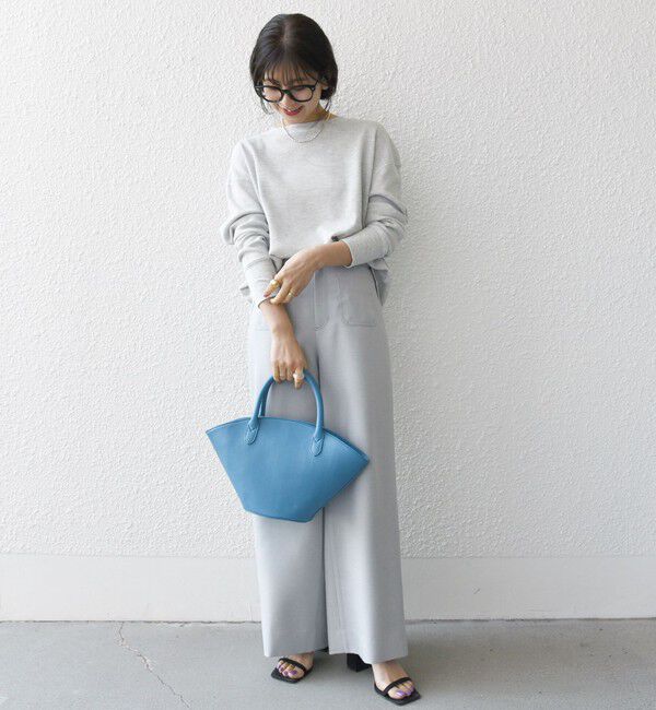 SHIPS any「SHIPS any:〈洗濯機可能〉ワッフル  レースアップ ラウンドヘム プルオーバー」|Tシャツ・カットソー|