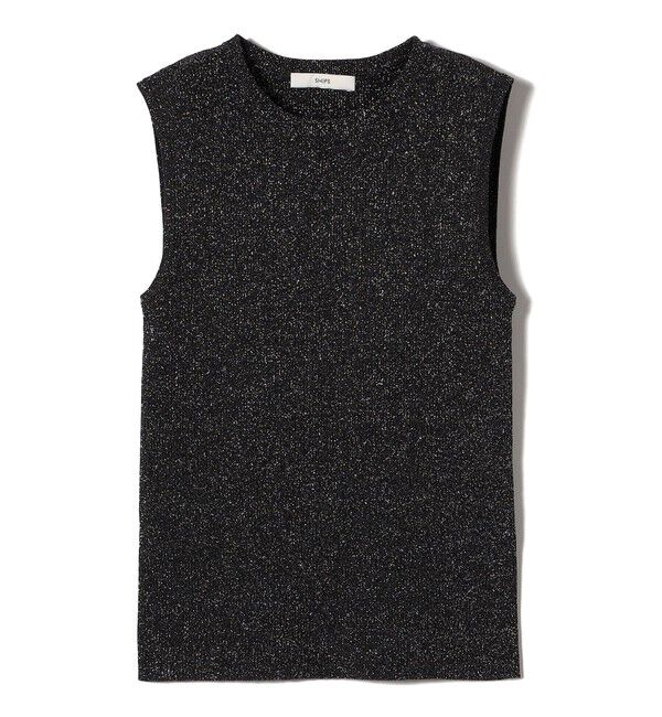 SHIPS for women「〈手洗い可能〉ラメ ノースリーブ ニット」|ニット・セーター|