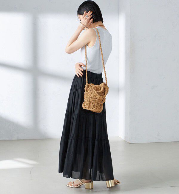 SHIPS for women「〈手洗い可能〉ラメ ノースリーブ ニット」|ニット・セーター|