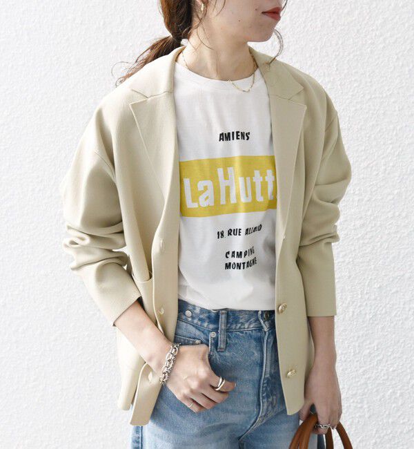 SHIPS any「SHIPS any:〈手洗い可能〉テーラード ニット カーディガン ジャケット」|テーラードジャケット|